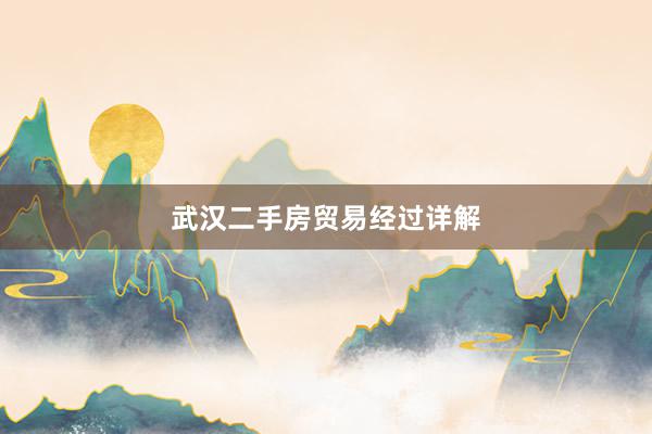 武汉二手房贸易经过详解